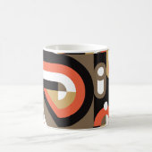 Mug Abstrait géométrique : Conception futuriste de l'o (Centre)