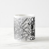 Mug Abstrait Géométrique du Chaos à l'Ordre  (Centre)