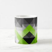 Mug Abstrait géométrique élégante Gris vert rose (Centre)