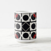Mug Abstrait Géométrique Moderne Avec Cercles (Centre)