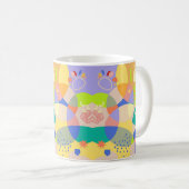 Mug Abstrait géométrique moderne coloré (Devant droit)
