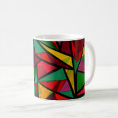 Mug Abstrait, géométrique, polygonal (Devant droit)