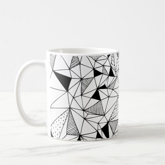 Mug Abstrait géométrique : Polygonal Arrière - plan Ar (Gauche)