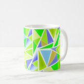 Mug Abstrait, géométrique, polygonale (Devant droit)