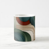 Mug Abstrait géométrique sophistiqué - Tons de Terre (Centre)
