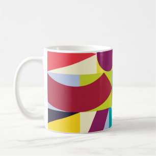 Mug Abstrait géométrique : Vintage Motif sans fil.