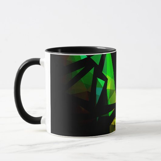 Mug Abstrait graffiti polygonal moderne dar géométriqu (Gauche)