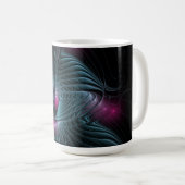Mug Abstrait Imaginaire coloré fractal (Devant droit)