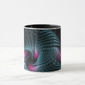 Mug Abstrait Imaginaire coloré fractal (Centre)