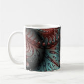 Mug Abstrait Imaginaire dynamique Fractal Art Brown Bl (Gauche)