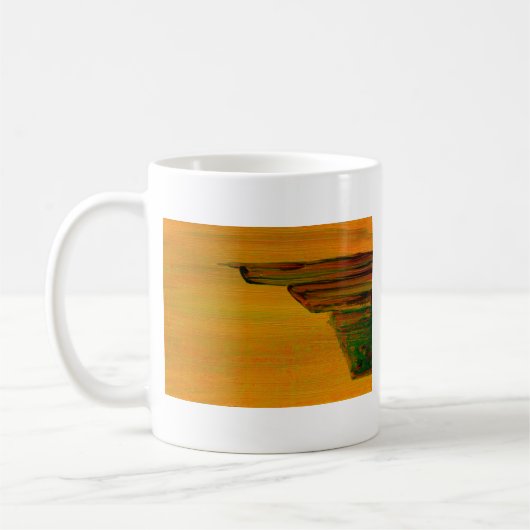 Mug Abstrait jaune (Gauche)