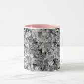 Mug Abstrait joli joli rose fleurs design floral (Centre)