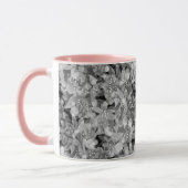 Mug Abstrait joli joli rose fleurs design floral (Gauche)