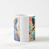 Mug Abstrait joli joyeux joyeux dessin animal (Centre)