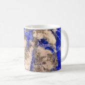 Mug Abstrait Lapis Lazuli Granit bleu, marbre bleu (Devant droit)