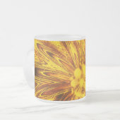 Mug Abstrait Lines Fleur Jaune (Devant gauche)