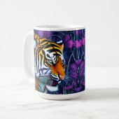 Mug Abstrait Majestic Predator Tiger (Devant gauche)