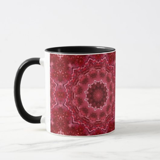 Mug Abstrait, mandala, kaléidoscope (Gauche)