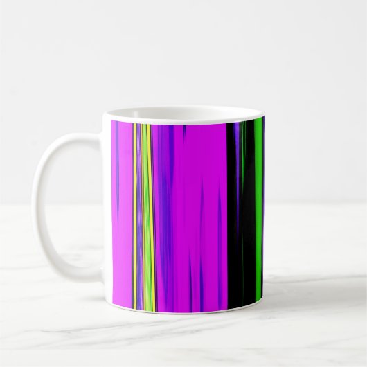 Mug Abstrait Mardi Gras Stripes (Gauche)