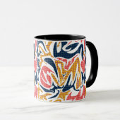 Mug Abstrait memphis école moderne motif avec (Devant droit)