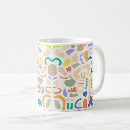Mug Abstrait minimal moderne (Devant droit)