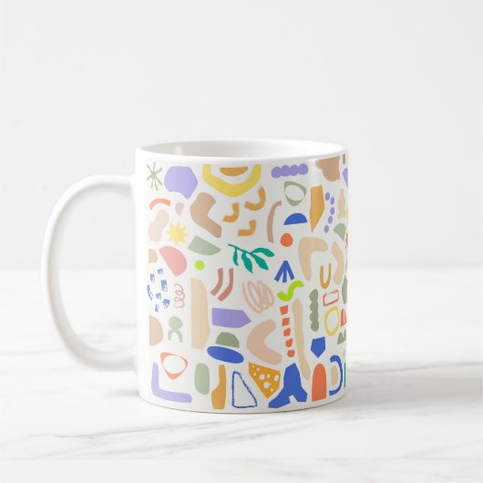 Mug Abstrait minimal moderne (Gauche)