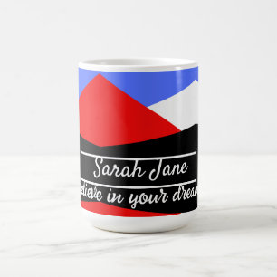 Mug Abstrait moderne coloré   citation inspirante