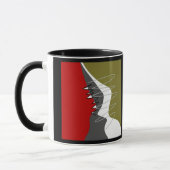 Mug Abstrait, Moderne, Créatif, Coussin de jet appliqu (Gauche)
