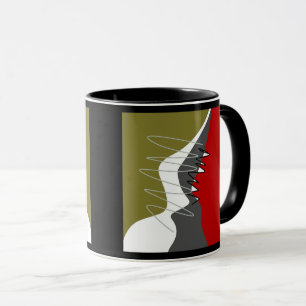 Mug Abstrait, Moderne, Créatif, Coussin de jet appliqu