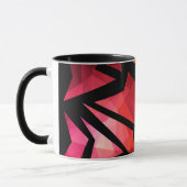 Mug Abstrait moderne graffiti polygonal géométrique fo (Gauche)