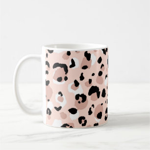 Mug Abstrait moderne léopard sans couture motif. Anima