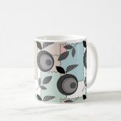 Mug Abstrait moderne patchwork de fruits pomme géométr (Devant droit)