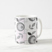 Mug Abstrait moderne patchwork de fruits pomme géométr (Devant droit)