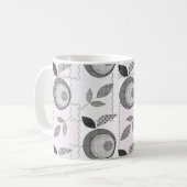 Mug Abstrait moderne patchwork de fruits pomme géométr (Devant gauche)