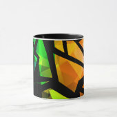 Mug Abstrait moderne polygonal graffiti géométrique da (Centre)