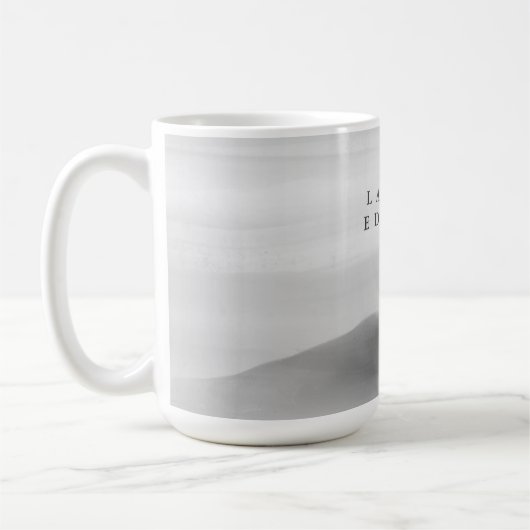 Mug Abstrait moderne professionnel noir et blanc (Gauche)