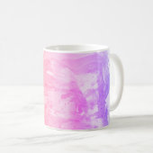 Mug Abstrait moderne rose rouge jaune orange violet (Devant droit)