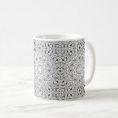 Mug Abstrait moderne sans couture ornementale blanc ar (Devant droit)