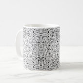 Mug Abstrait moderne sans couture ornementale blanc ar (Devant gauche)