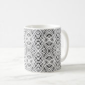 Mug Abstrait moderne sans couture ornementale blanc ar (Devant droit)