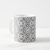 Mug Abstrait moderne sans couture ornementale blanc ar (Devant gauche)
