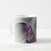 Mug Abstrait moderne Shy Imaginaire Figure Fractal Art (Devant gauche)