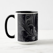 Mug Abstrait Moderne Simple Fléchage noir et blanc (Gauche)