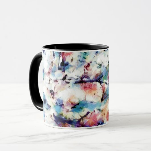 Mug Abstrait, motif coloré, lumineux, élégant (Devant gauche)