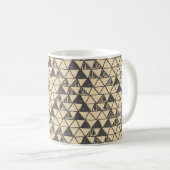 Mug Abstrait Motif triangle Vintage. (Devant droit)