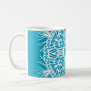 Mug Abstrait motif vintage de flocon de neige créatif.