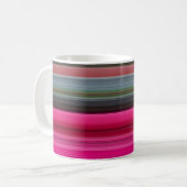 Mug Abstrait n° 1 : Cerise et gris (Devant gauche)