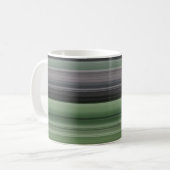 Mug Abstrait n° 1 : vert olive et gris (Devant gauche)