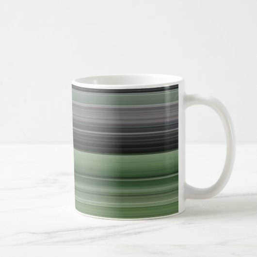 Mug Abstrait n° 1 : vert olive et gris (Droite)