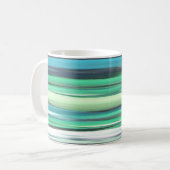 Mug Abstrait n° 2 : bleu vert d'eau (Devant gauche)